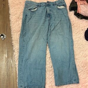 ASOS Curve Light Blue Flare Jeans